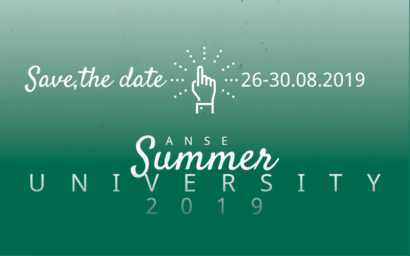 Save the date: Anse Summer University 2019 in Bolzano/Bozen, 26-30. August 2019
